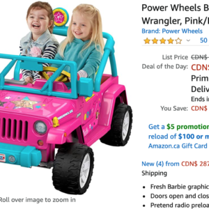 Stick Vacuum Cleaner Amazon Canada Deals: Save 24% on Shark iQ Robot Self-Empty Vacuum + 28% on Power Wheels Barbie Jeep Wrangler + More Offers