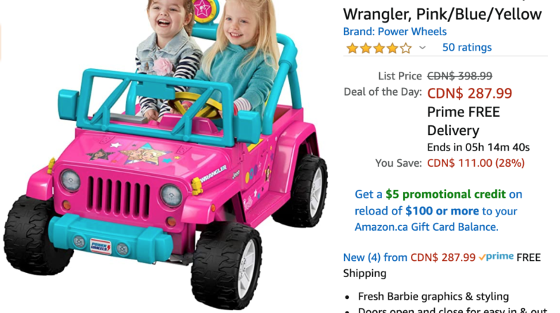Stick Vacuum Cleaner Amazon Canada Deals: Save 24% on Shark iQ Robot Self-Empty Vacuum + 28% on Power Wheels Barbie Jeep Wrangler + More Offers