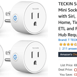 Stick Vacuum Cleaner Amazon Canada Deals: Save 47% on Smart Plug WiFi Mini Socket + 70% on Solar Motion Light + More Offers
