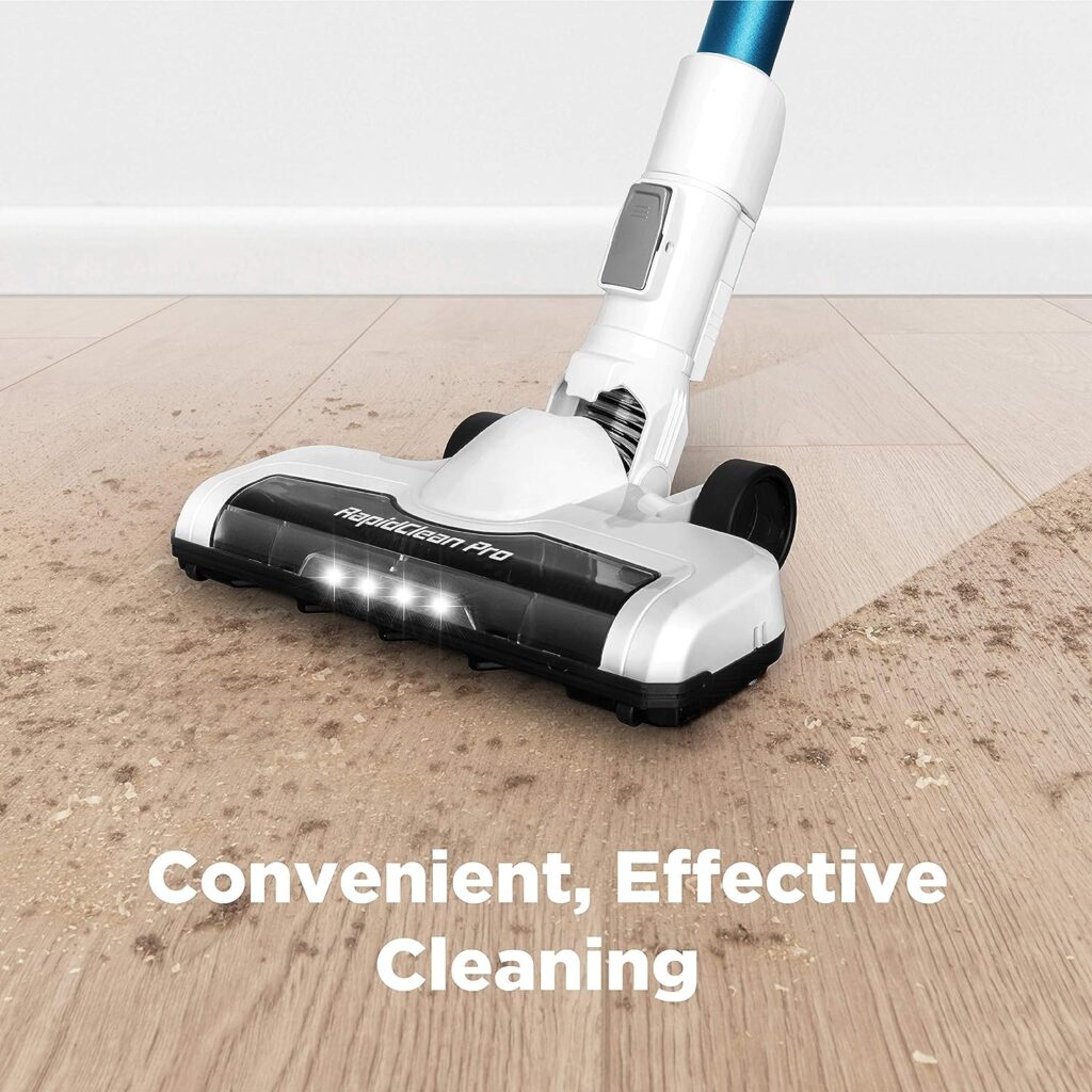 Eureka NEC180 RapidClean Pro Cordless Stick and Handheld Vacuum Cleaner for Hard Floors, Battery-Operated Portable Vacuum Cleaner with Maximum Efficiency Powerful Suction White