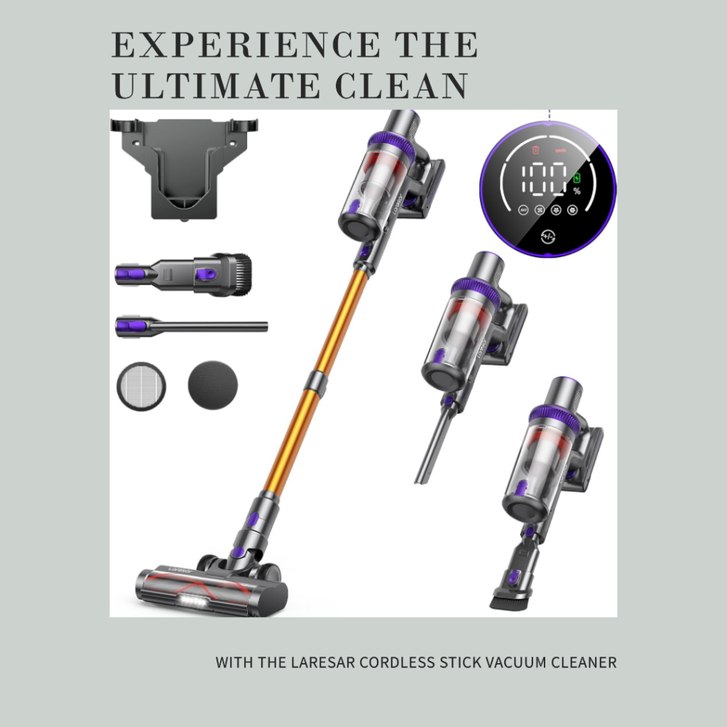 Laresar Cordless Stick Vacuum Cleaner 2024