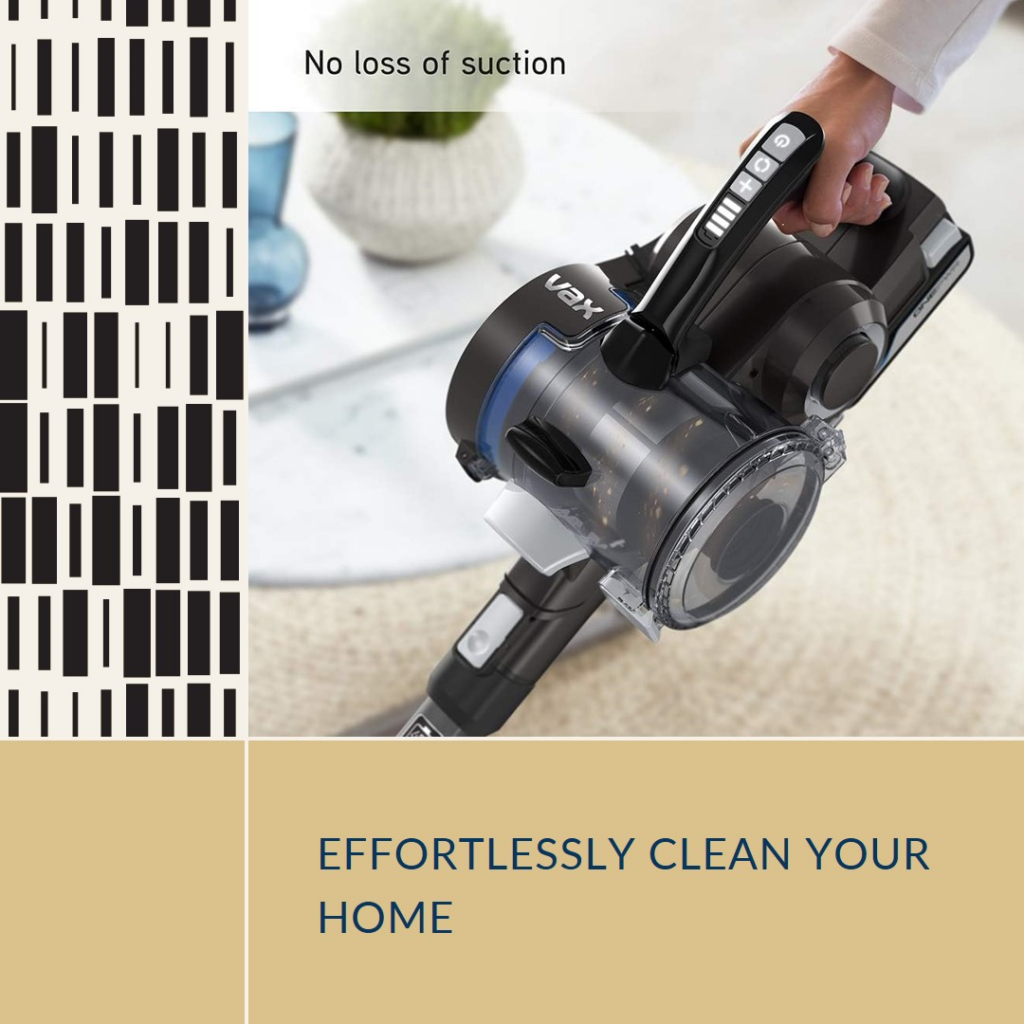 Vax Blade 4 Cordless Vacuum the Vax Blade 4 effortlessly tackles dirt, debris, and pet hair on various floor surfaces.